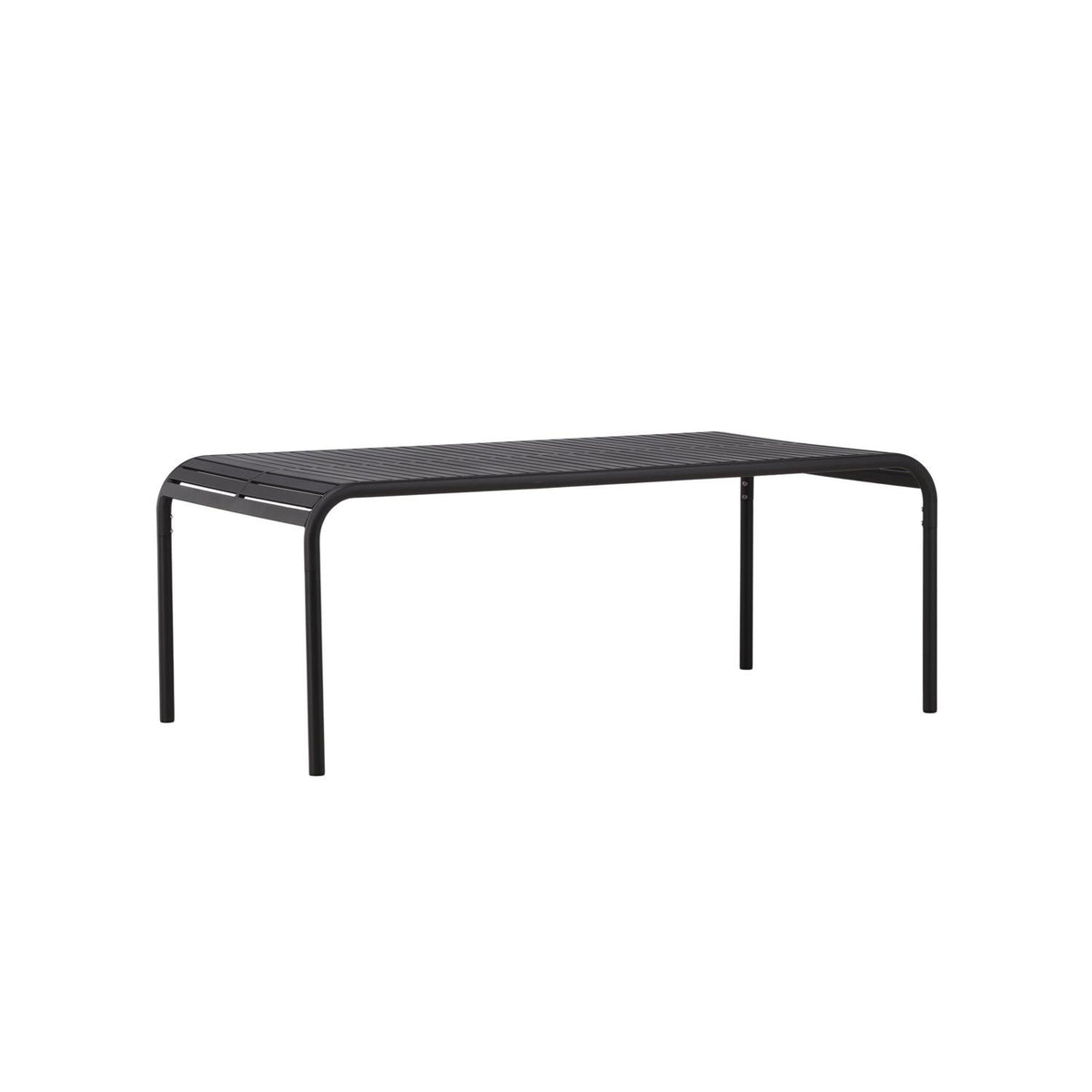 Gartentisch Borneo 200×100cm aus Metall - Schwarz-Esstische Outdoor-Venture Home-le canapé