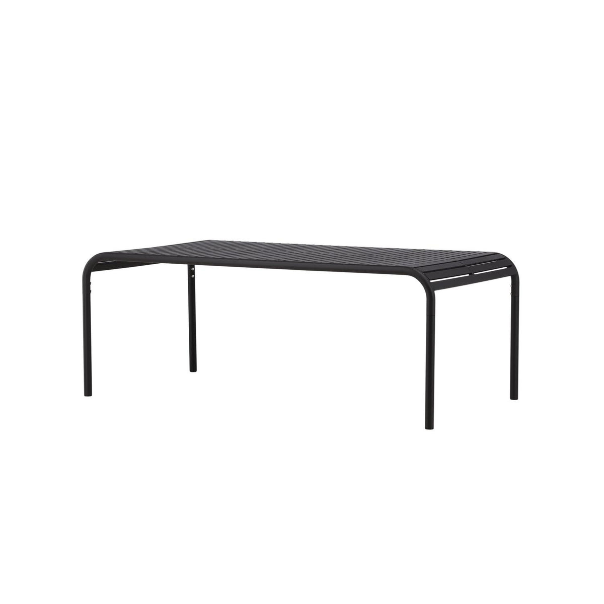 Gartentisch Borneo 200×100cm aus Metall - Schwarz-Esstische Outdoor-Venture Home-le canapé