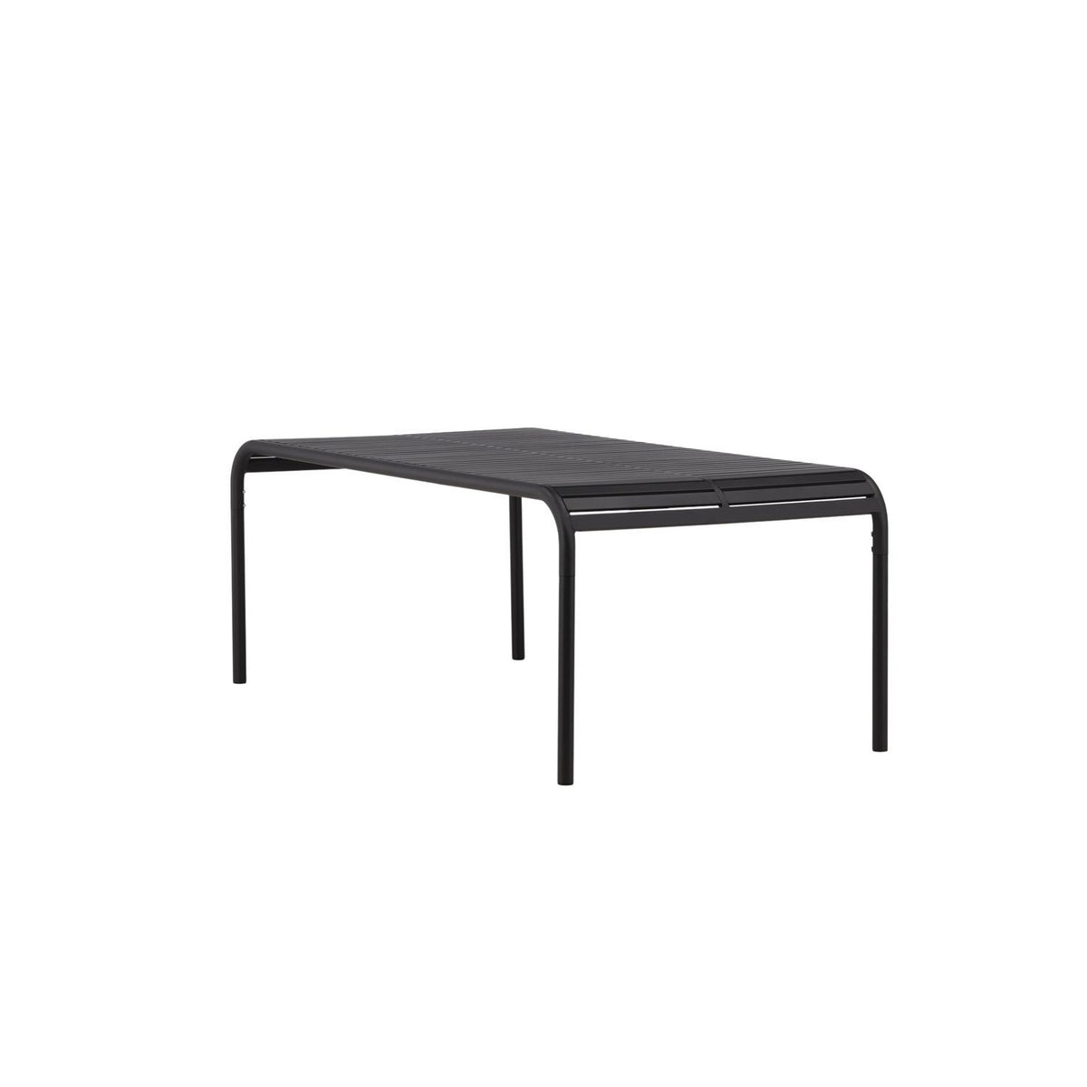 Gartentisch Borneo 200×100cm aus Metall - Schwarz-Esstische Outdoor-Venture Home-le canapé