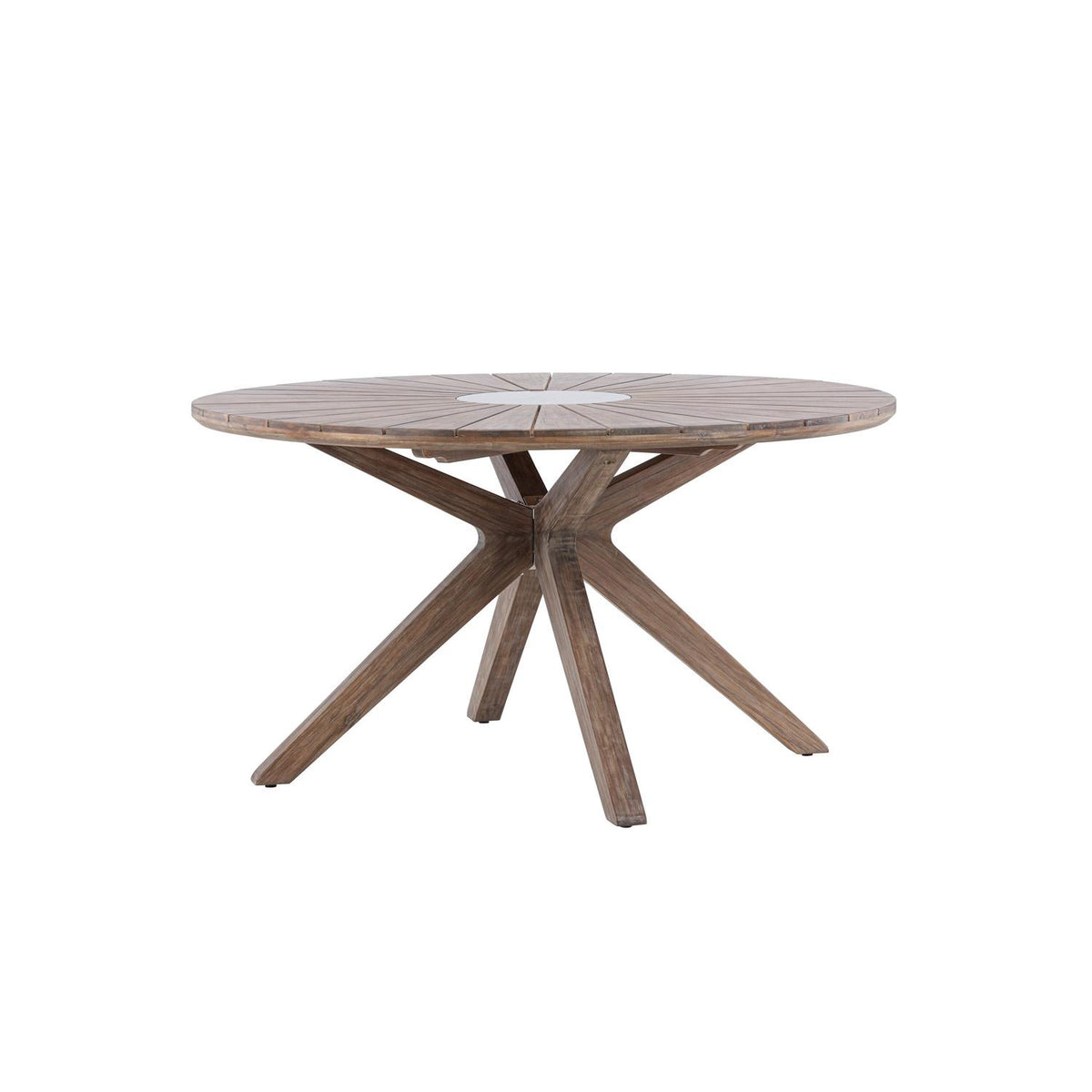 Gartentisch Rosario Ø140cm aus Massivholz - Braun-Esstische Outdoor-Venture Home-le canapé