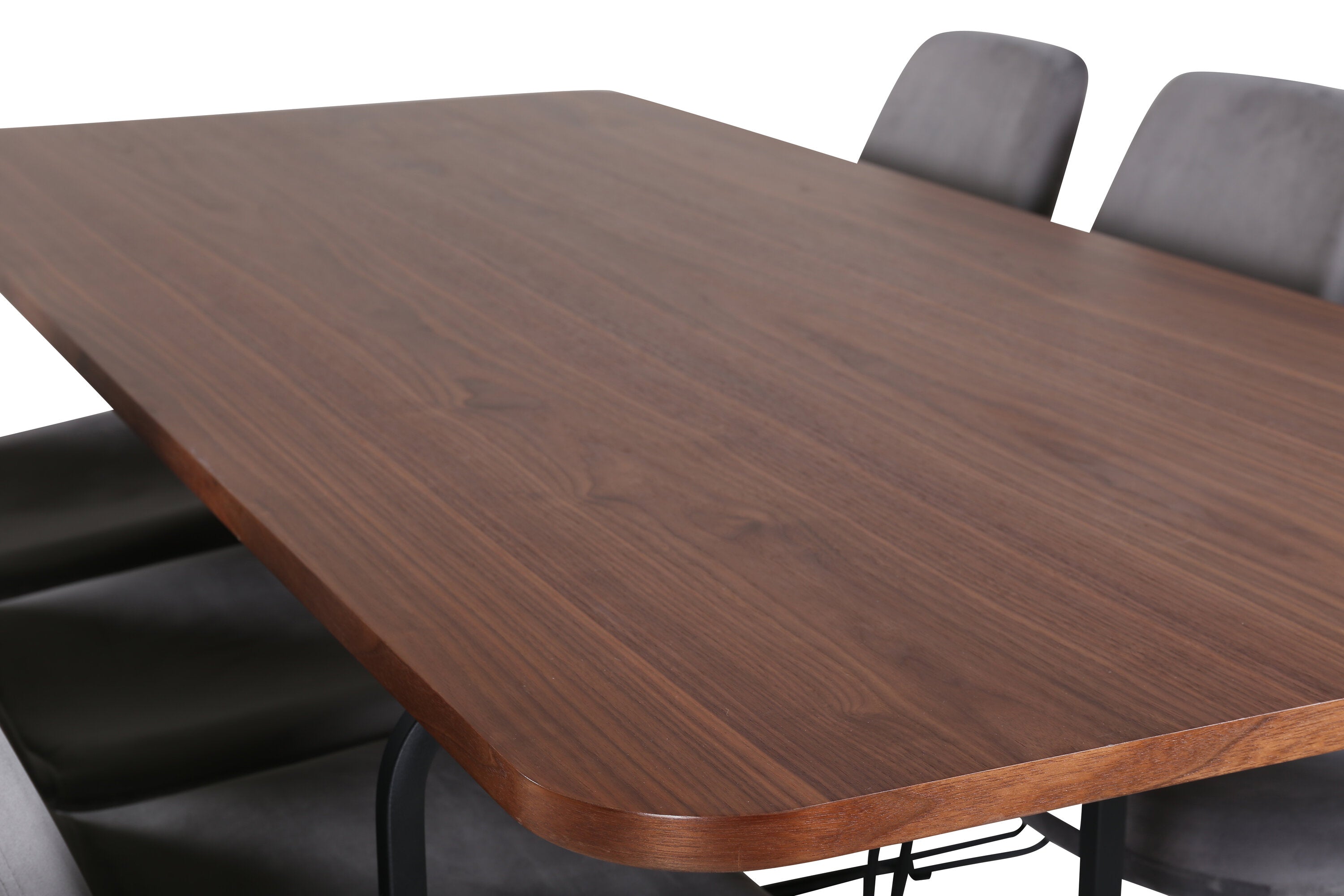 Essgruppe Esstisch Uno 200 x 90 mit Stühlen Muce - Grau - Venture Home - le canapé