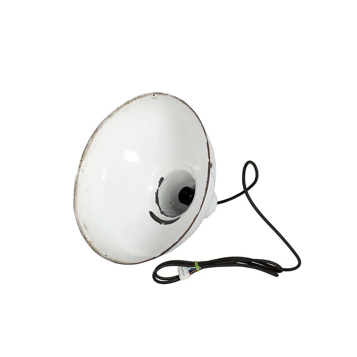 Hängelampe alte Fabriklampe aus Eisen - Weiß-Hängelampen-Trademark Living-le canapé