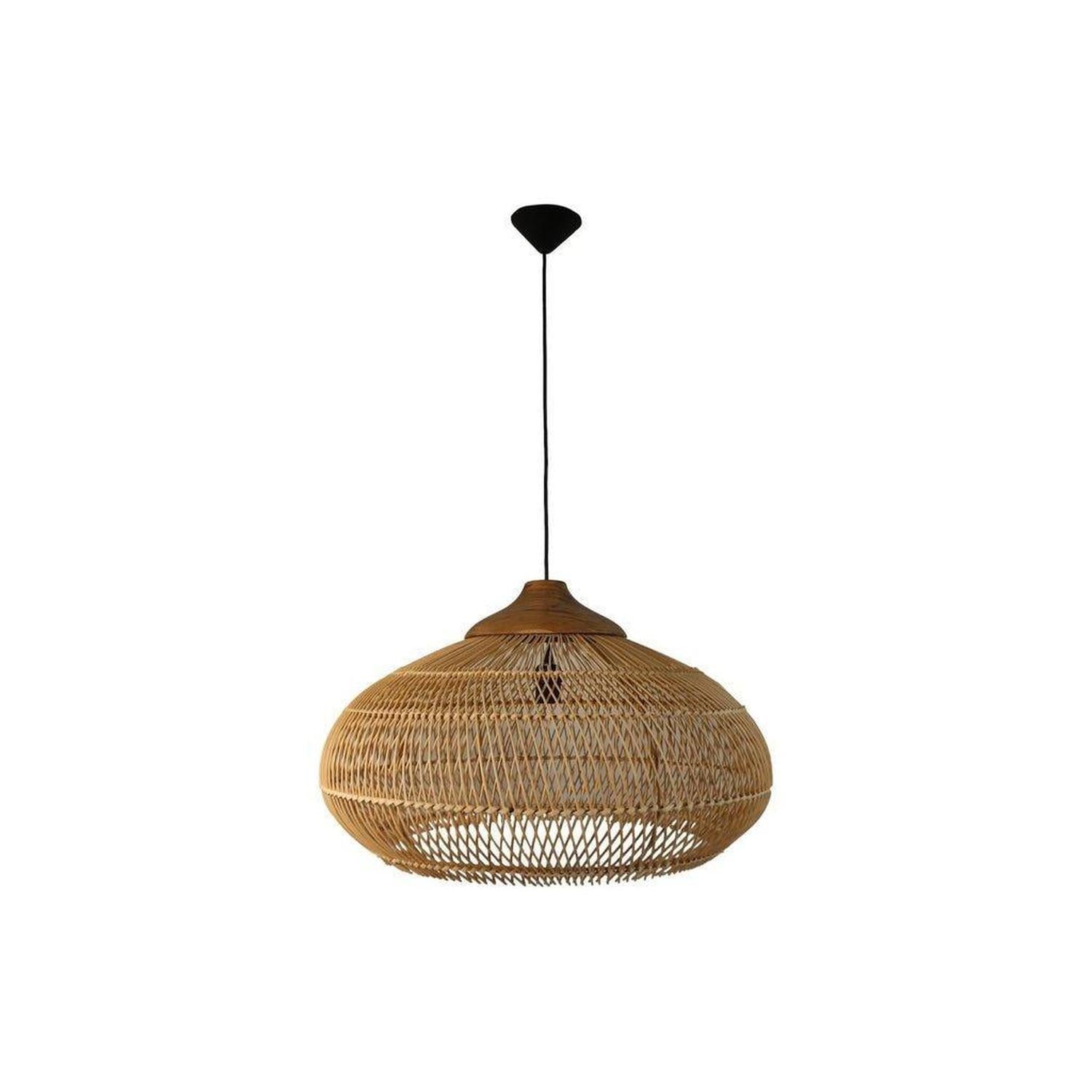 Hängelampe aus Rattan Ø65cm - Natur-Hängelampe-HSM Collection-le canapé