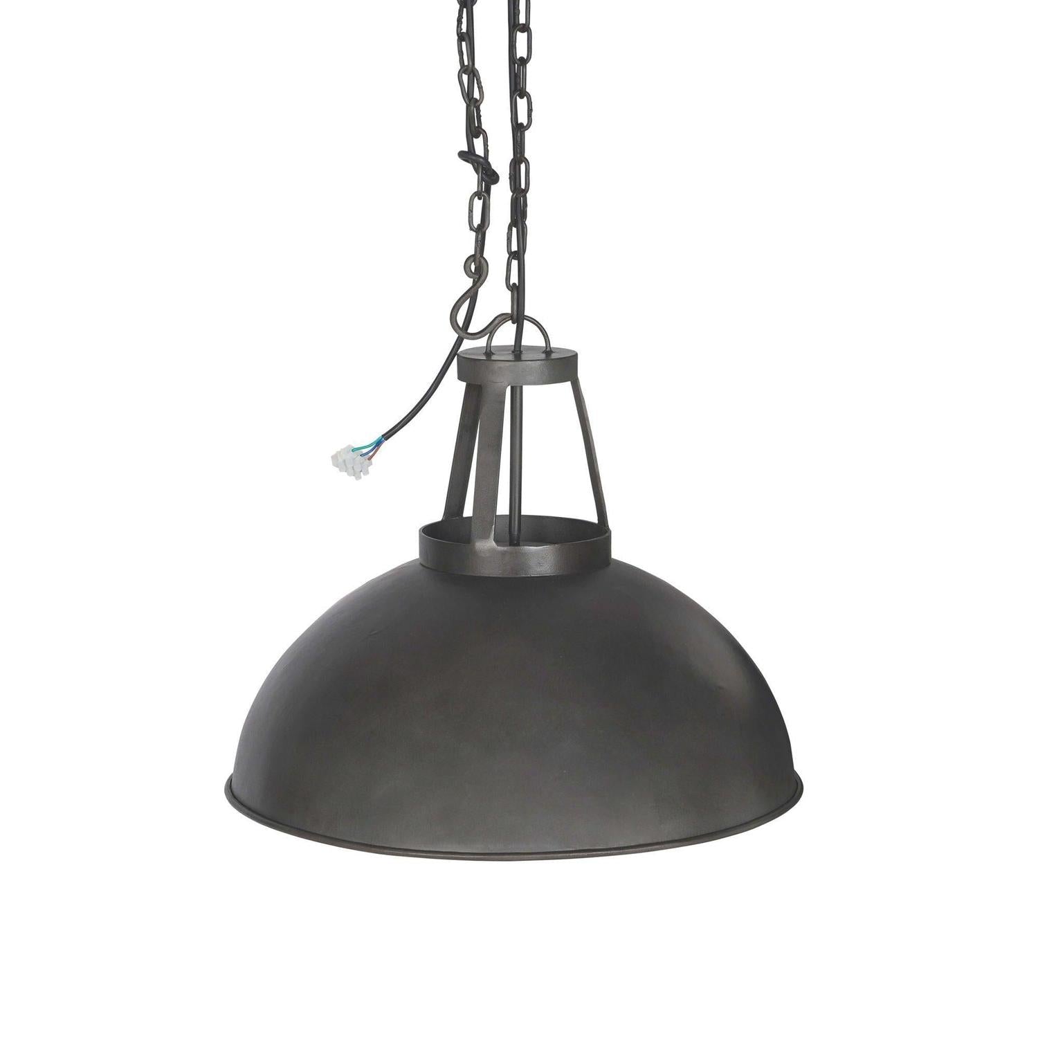 Hängelampe Dawn - Matt Grau-Hängelampen-Trademark Living-le canapé