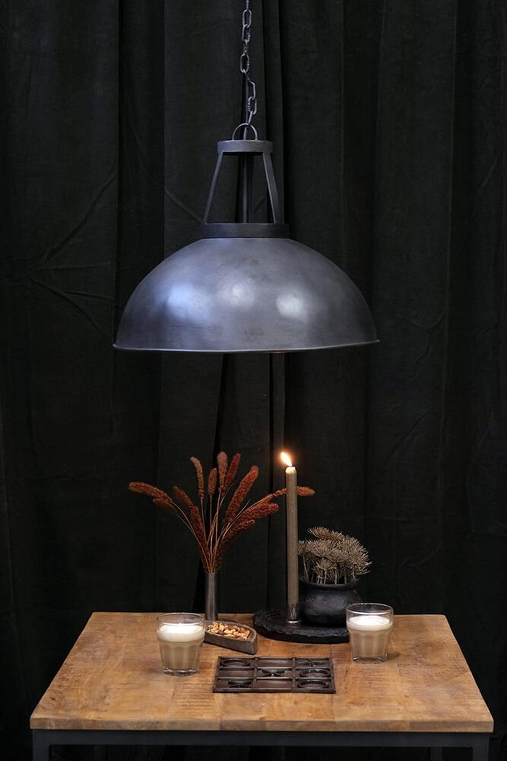 Hängelampe Dawn - Matt Grau-Hängelampen-Trademark Living-le canapé