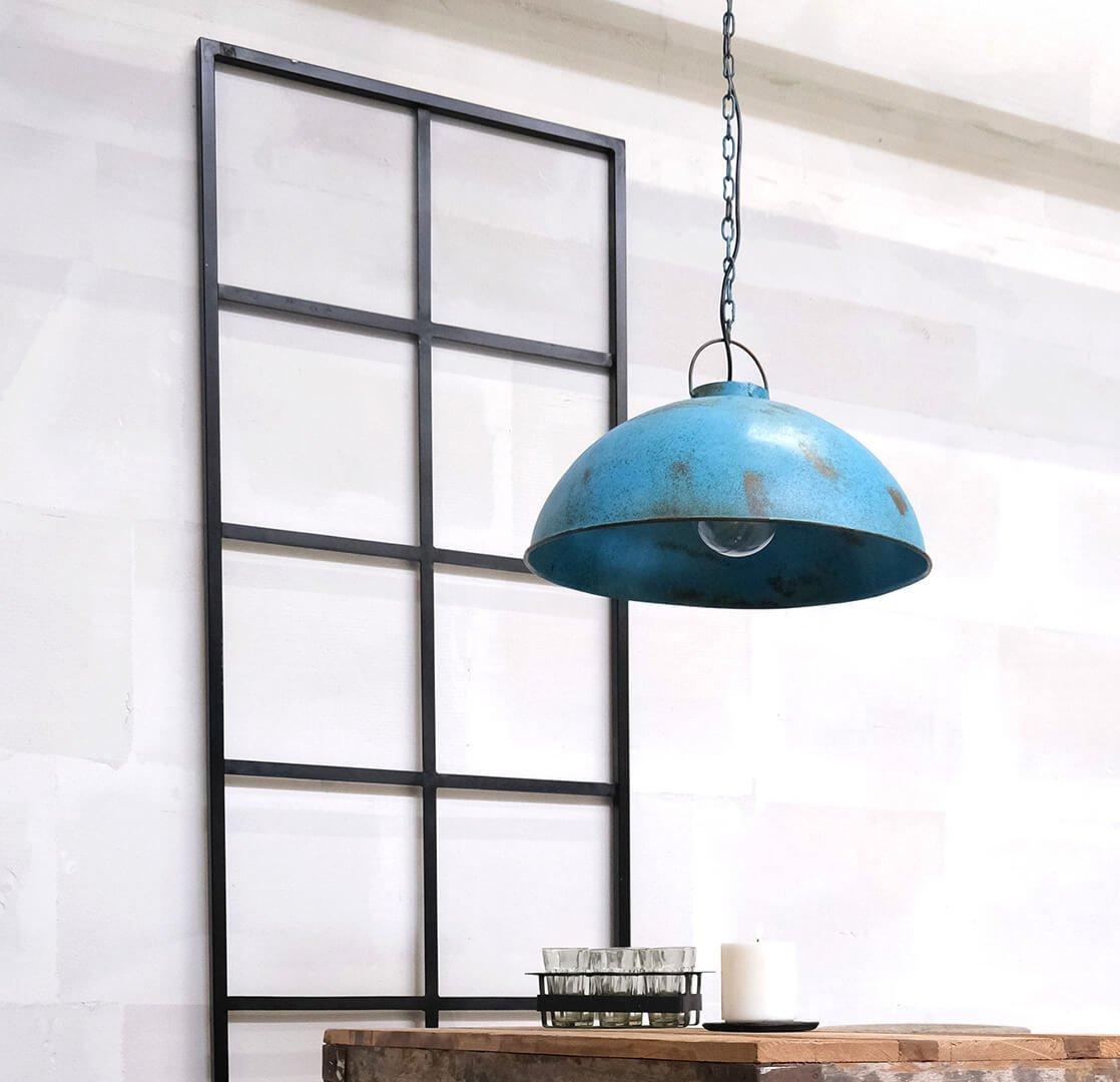 Hängelampe Thormann - Antikblau-Hängelampen-Trademark Living-le canapé