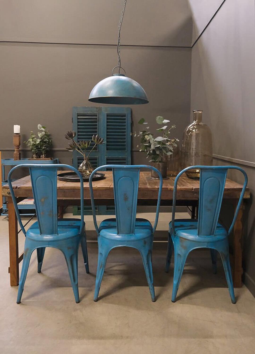 Hängelampe Thormann - Antikblau-Hängelampen-Trademark Living-le canapé