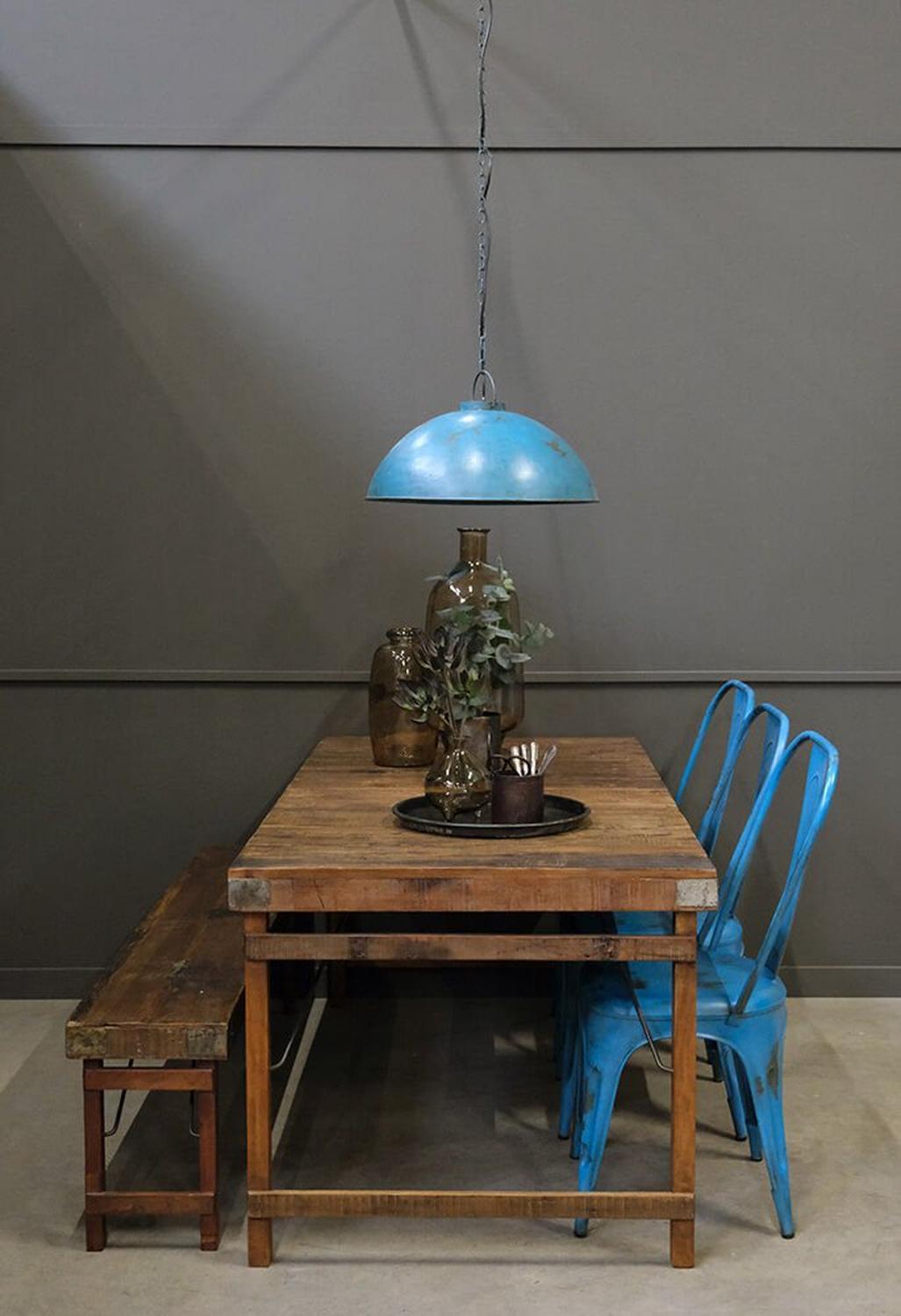 Hängelampe Thormann - Antikblau-Hängelampen-Trademark Living-le canapé