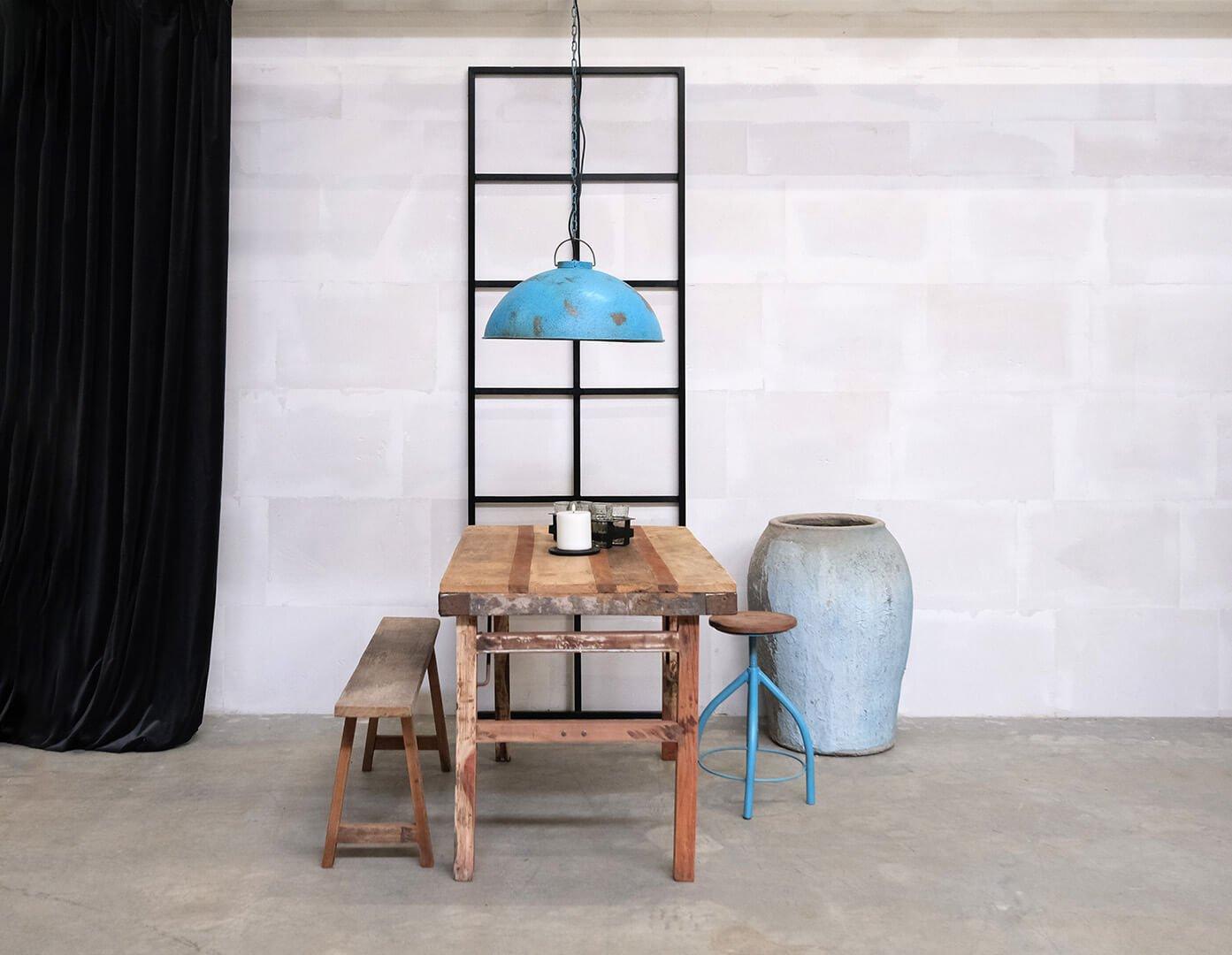 Hängelampe Thormann - Antikblau-Hängelampen-Trademark Living-le canapé