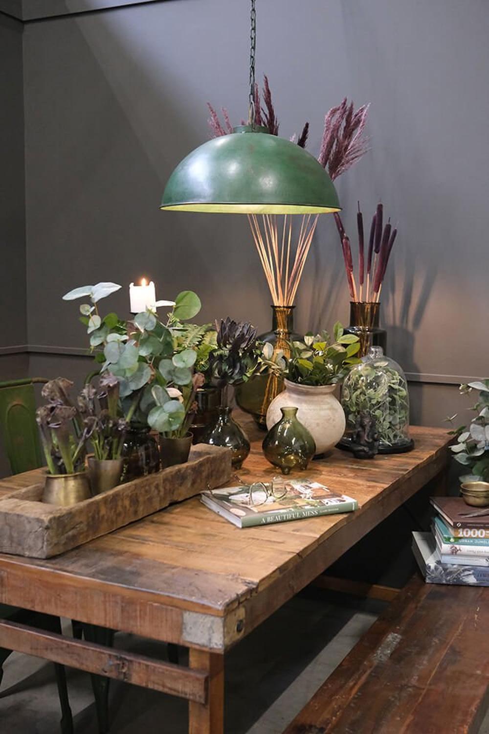 Hängelampe Thormann - Antikgrün-Hängelampen-Trademark Living-le canapé