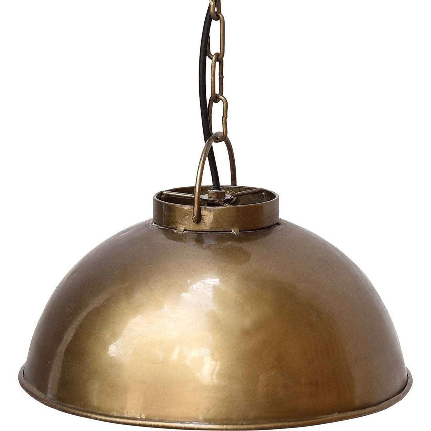 Hängelampe Thormann klein - Antikmessing-Hängelampe-Trademark Living-le canapé