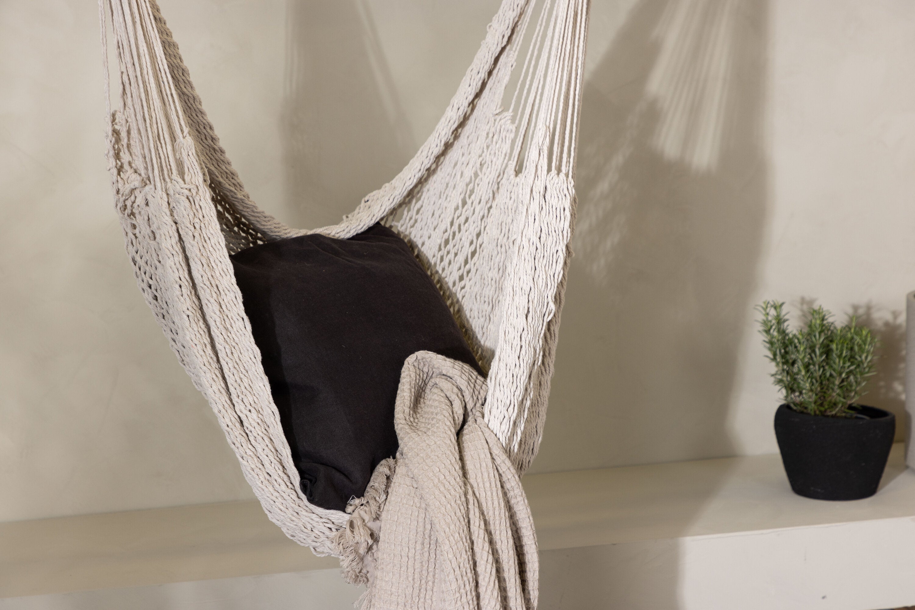 Hängesessel Kalino aus Baumwolle - Cremeweiß-Outdoor Sessel-Venture Home-le canapé