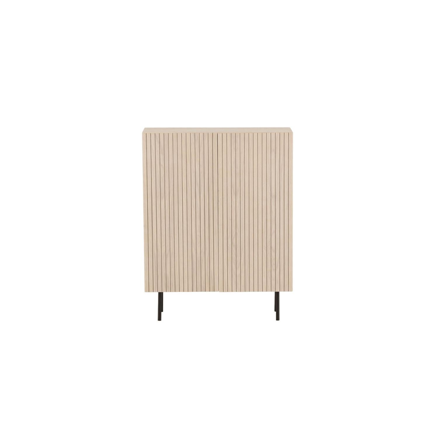 Vind Björkön High Cabinet Storage - Whitewash / Oak/faneer-Vind-le canapé