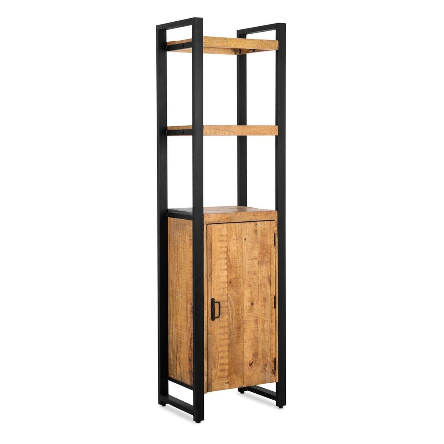 Highboard Britt 200cm mit Tür - Braun-Highboards-Benoa-le canapé