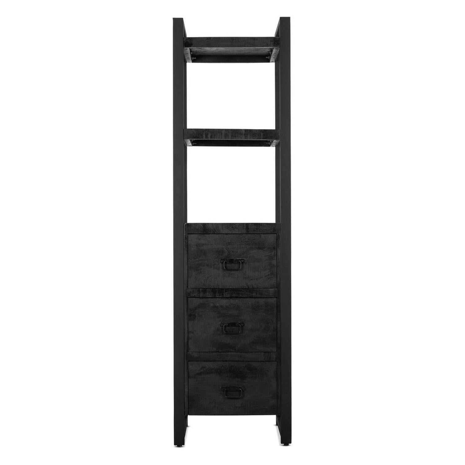 Highboard Britt 200cm - Schwarz-Highboards-Benoa-le canapé