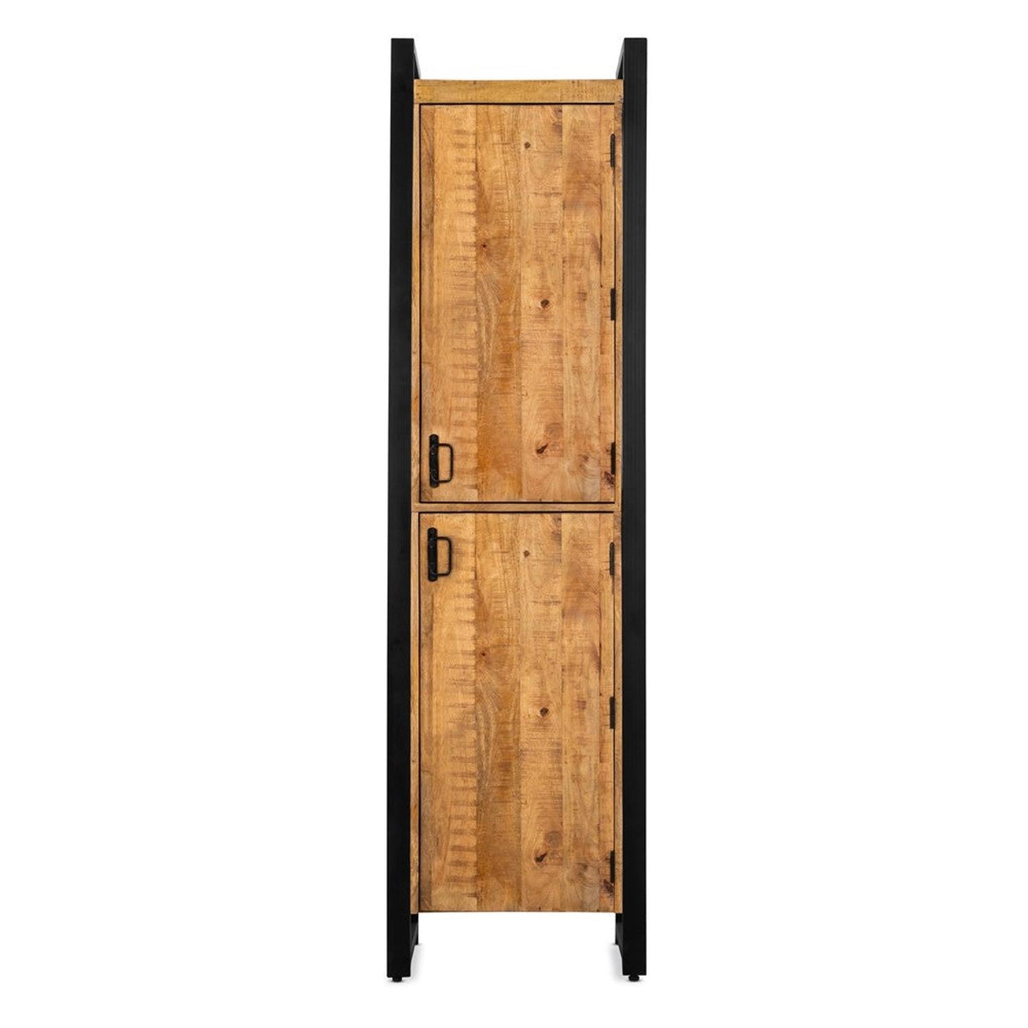 Highboard Britt aus Mangoholz 200cm - Hellbraun-Highboards-Benoa-le canapé