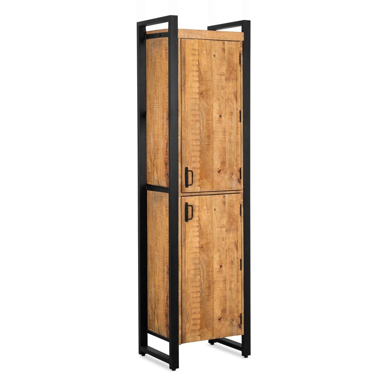 Highboard Britt aus Mangoholz 200cm - Hellbraun-Highboards-Benoa-le canapé