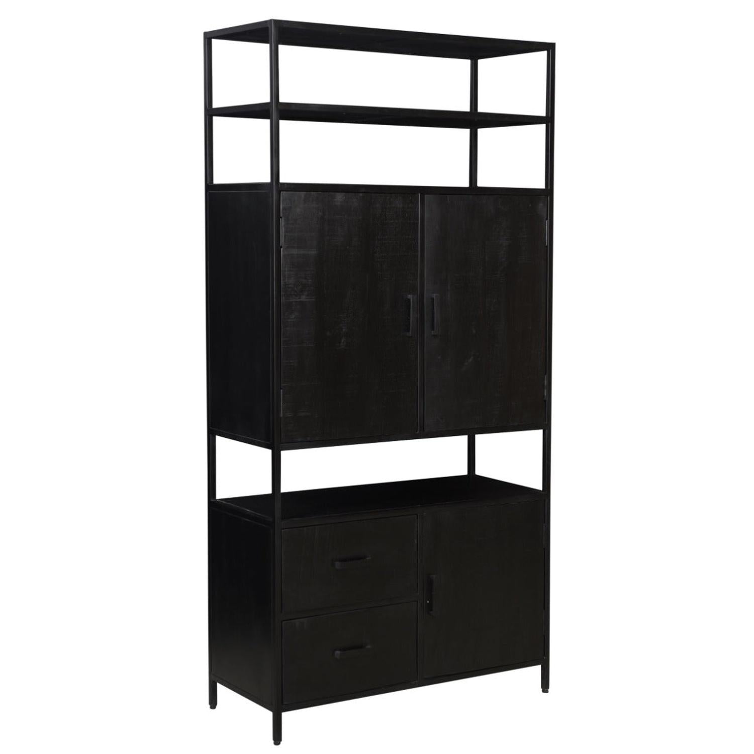 Highboard Kala 100*200cm - Schwarz-Highboards-Livingfurn-le canapé
