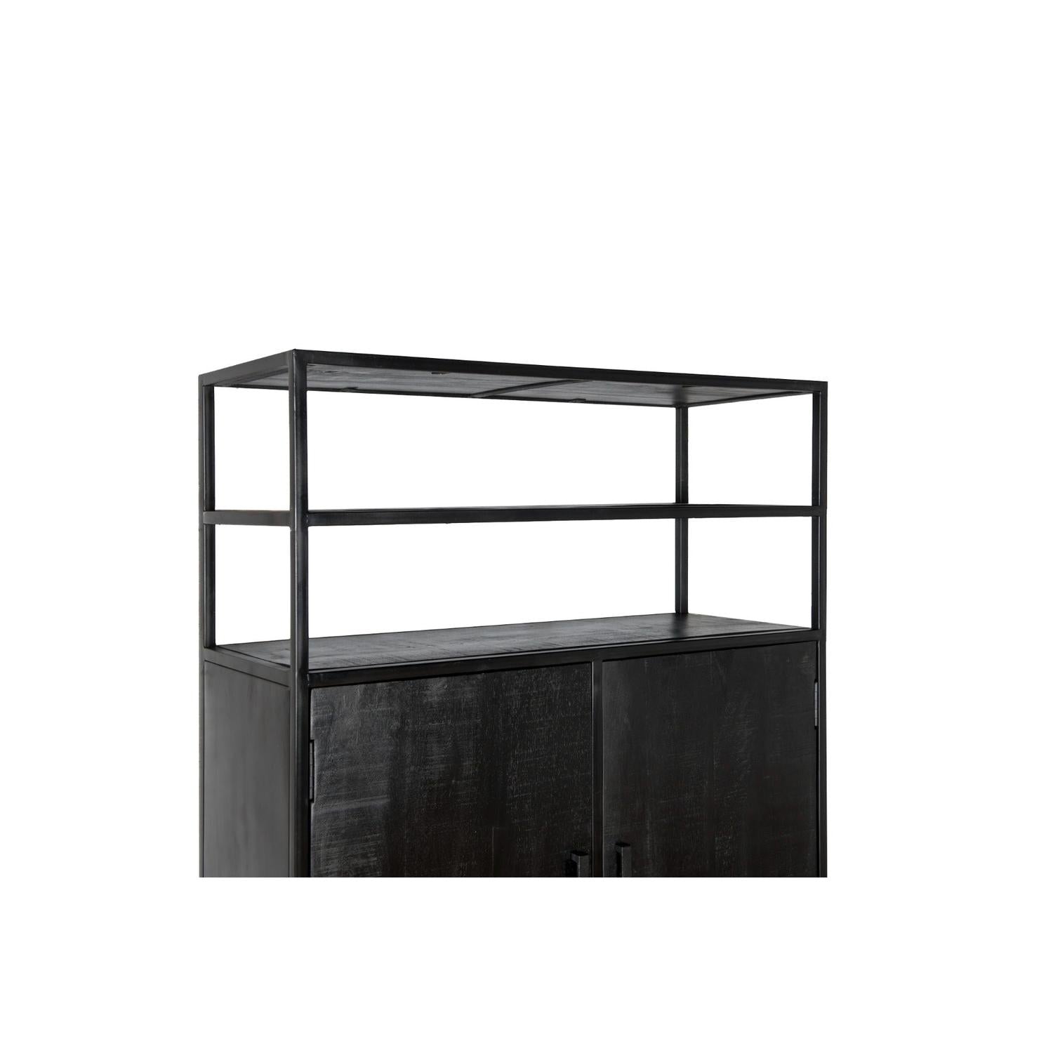 Highboard Kala 100*200cm - Schwarz-Highboards-Livingfurn-le canapé