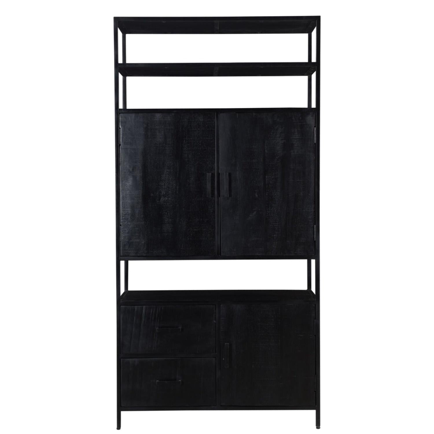 Highboard Kala 100*200cm - Schwarz-Highboards-Livingfurn-le canapé