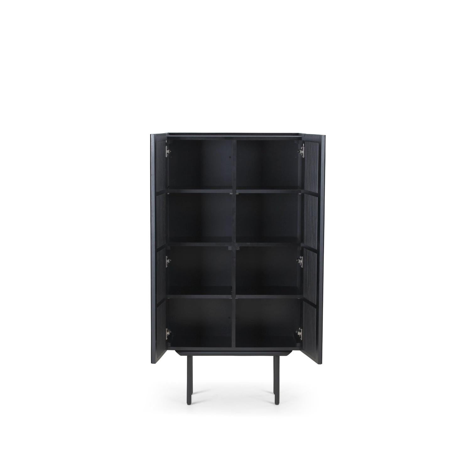 Highboard Louvre - Schwarz-Highboards-Njordec-le canapé