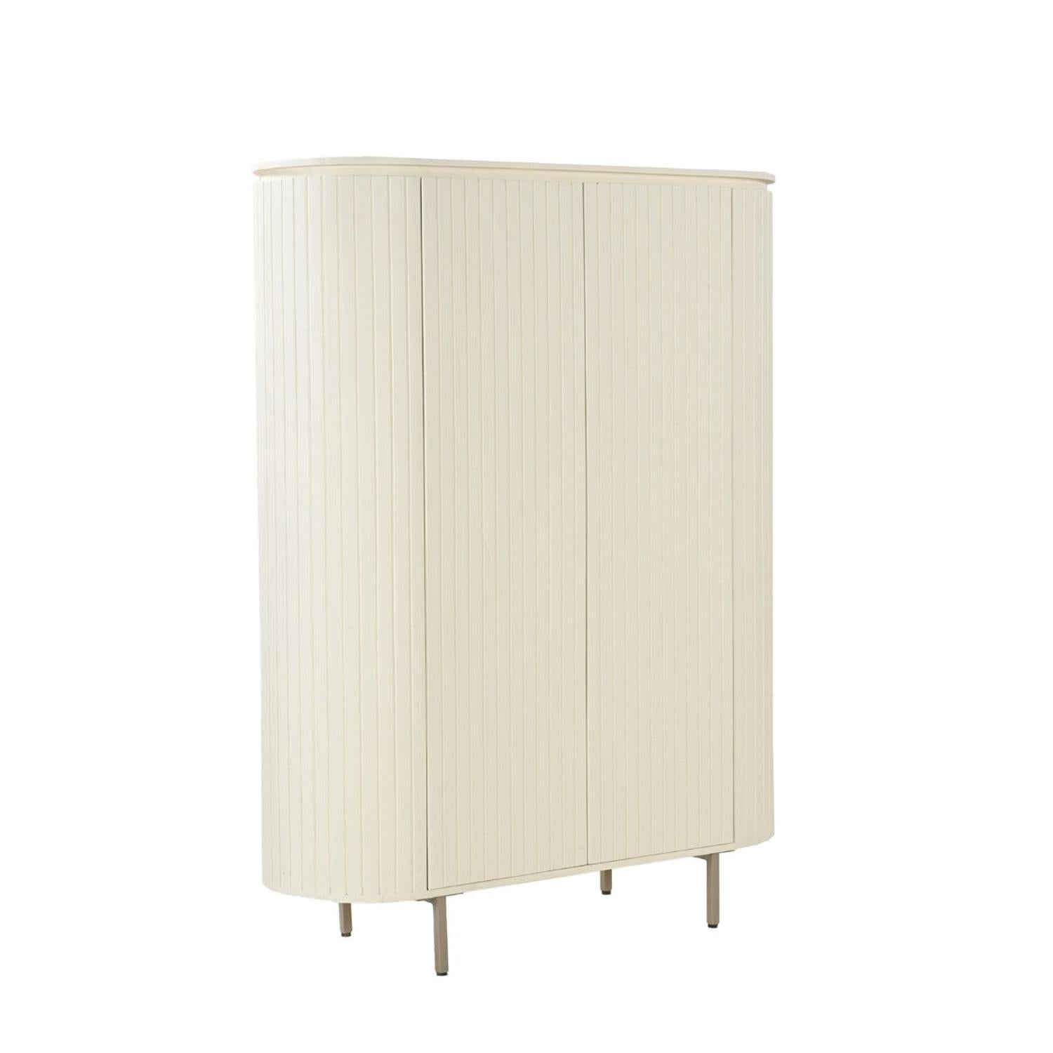 Highboard Patou 115cm - Cremeweiß-Highboards-Livingfurn-le canapé