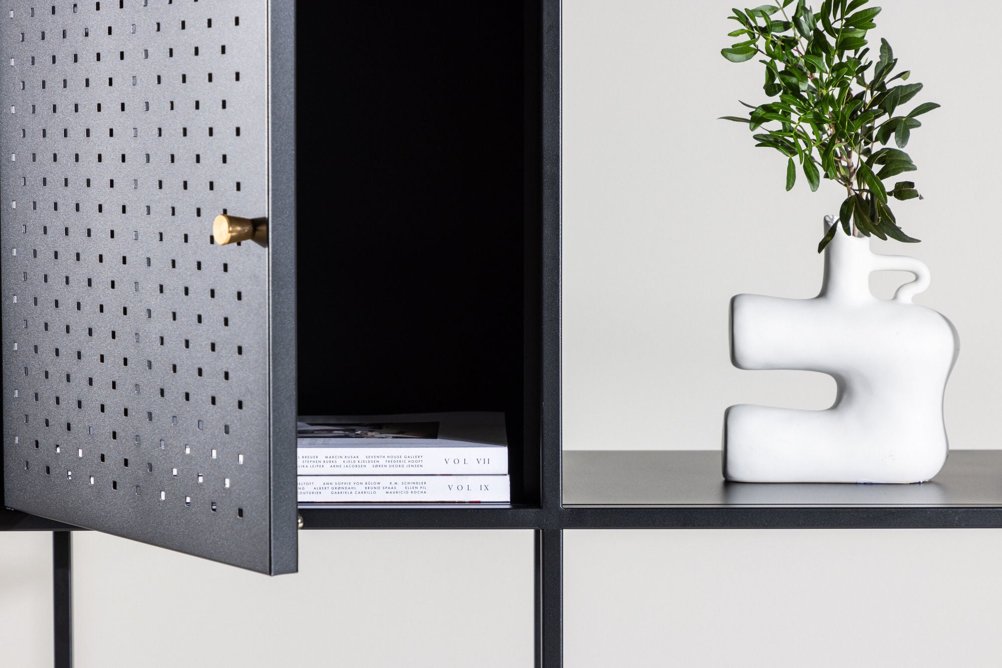 Highboard Porto Seguro 180cm - Schwarz-Highboards-Venture Home-le canapé