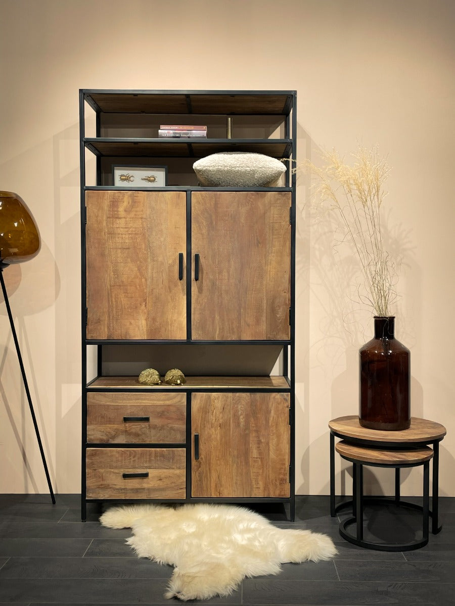 Highboard Sturdy 100*200cm - Hellbraun-Highboards-Livingfurn-le canapé