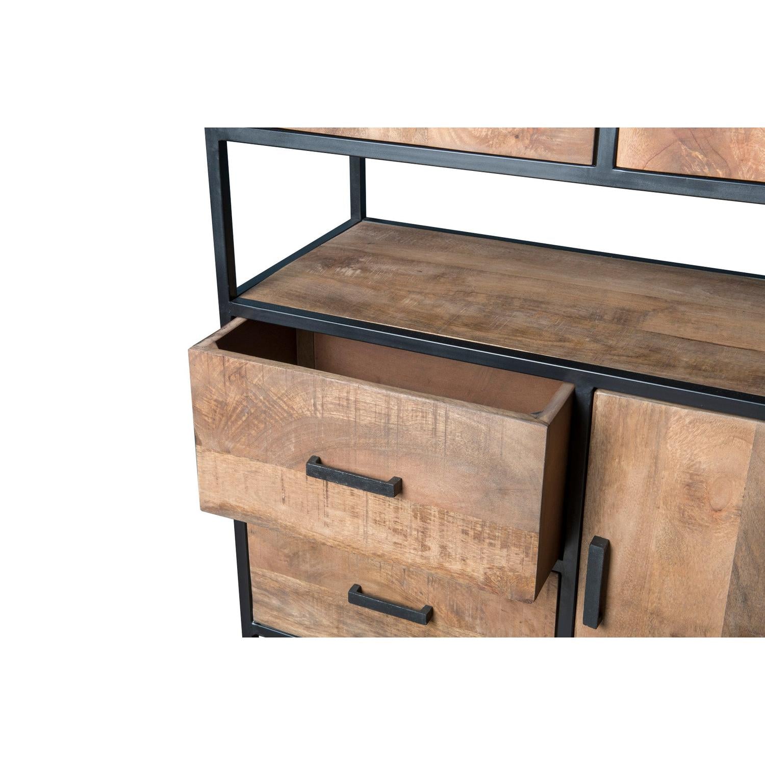 Highboard Sturdy 100*200cm - Hellbraun-Highboards-Livingfurn-le canapé