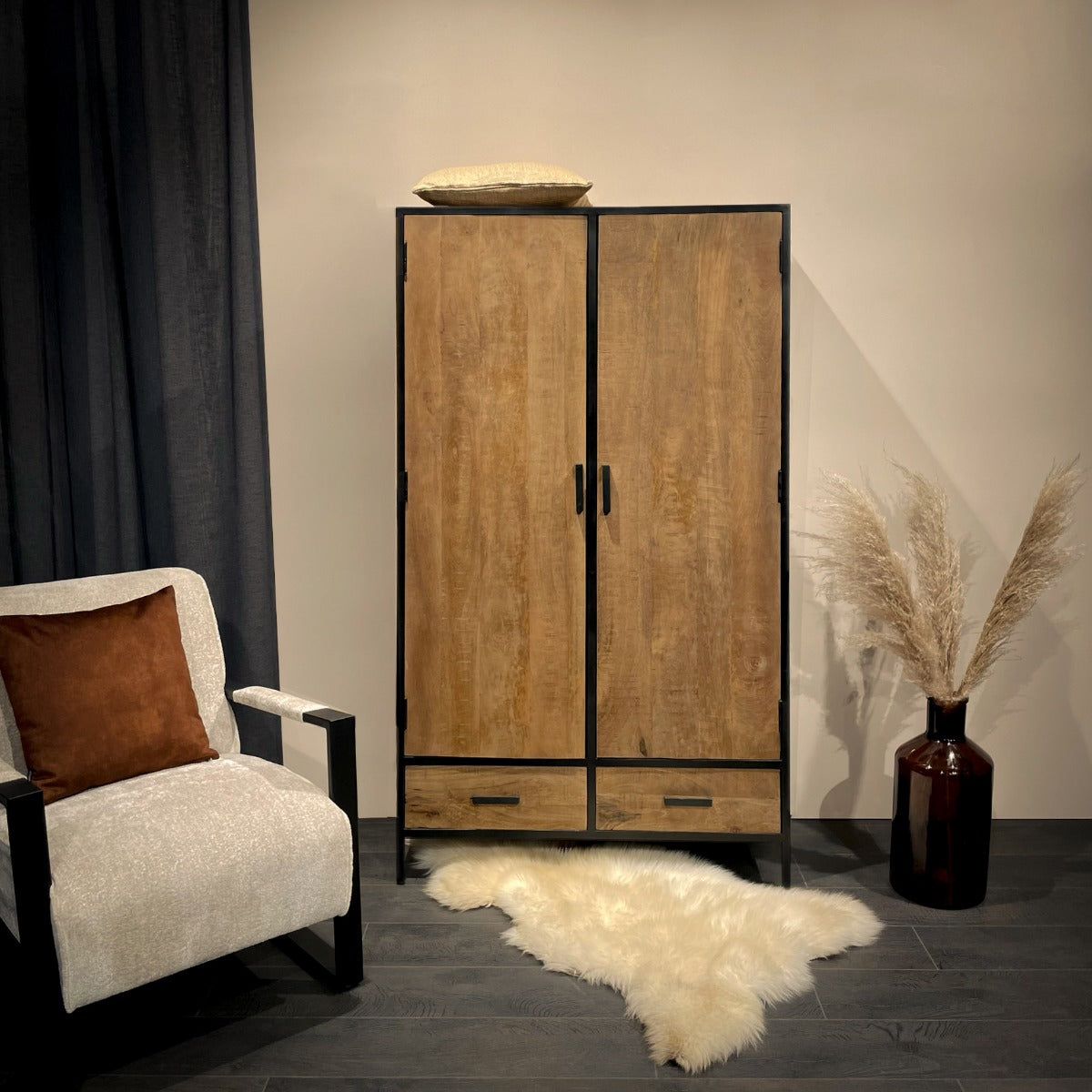 Highboard Sturdy 170*100cm - Braun-Highboards-Livingfurn-le canapé