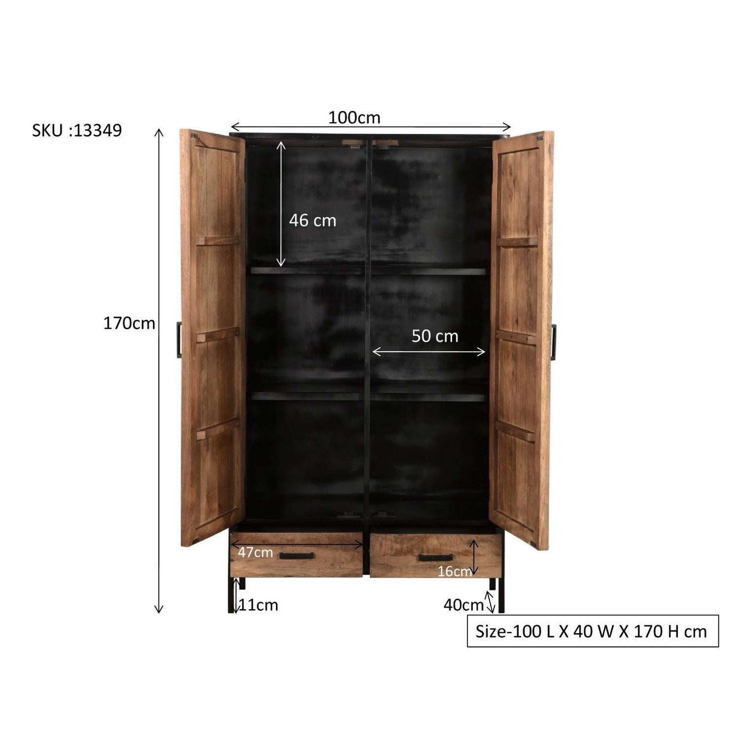 Highboard Sturdy 170*100cm - Braun-Highboards-Livingfurn-le canapé