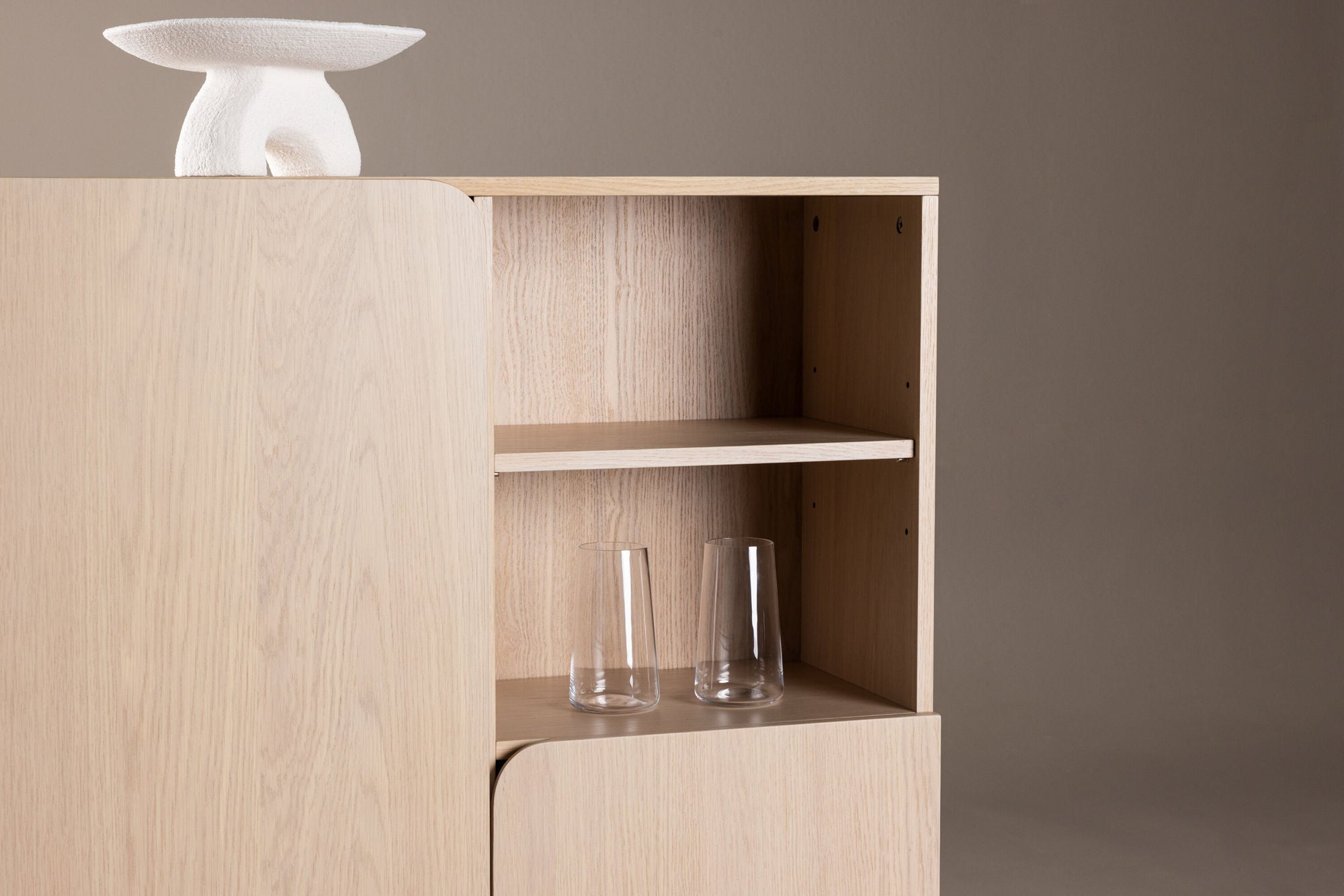 Highboard Tyresö - Cremeweiß-Highboards-Vind-le canapé