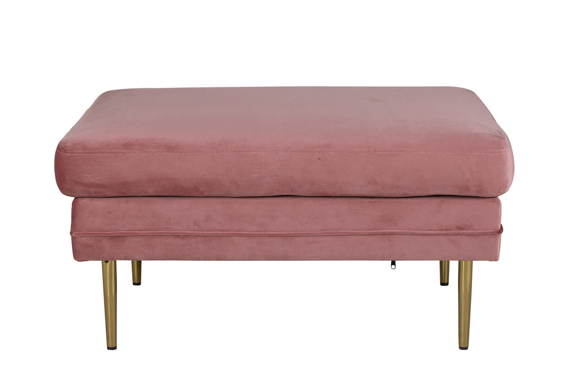 Hocker Boom aus Samt - Pink-Hocker-Venture Home-le canapé