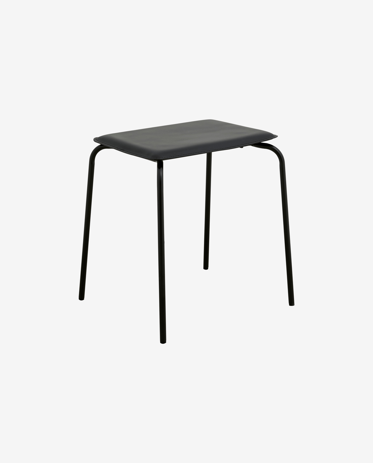 Hocker ESA mit Kunstledersitz - Schwarz-Lederhocker-Nordal A/S-le canapé