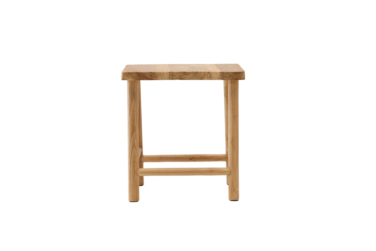 Hocker Noster aus Massivholz - Cremeweiß-Hocker-Venture Home-le canapé