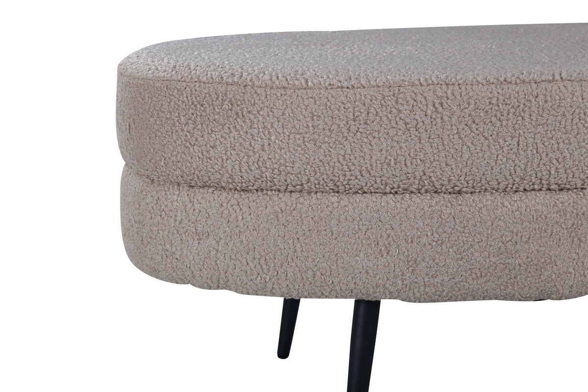 Hocker Otto - Beige-Poufs-Venture Home-le canapé
