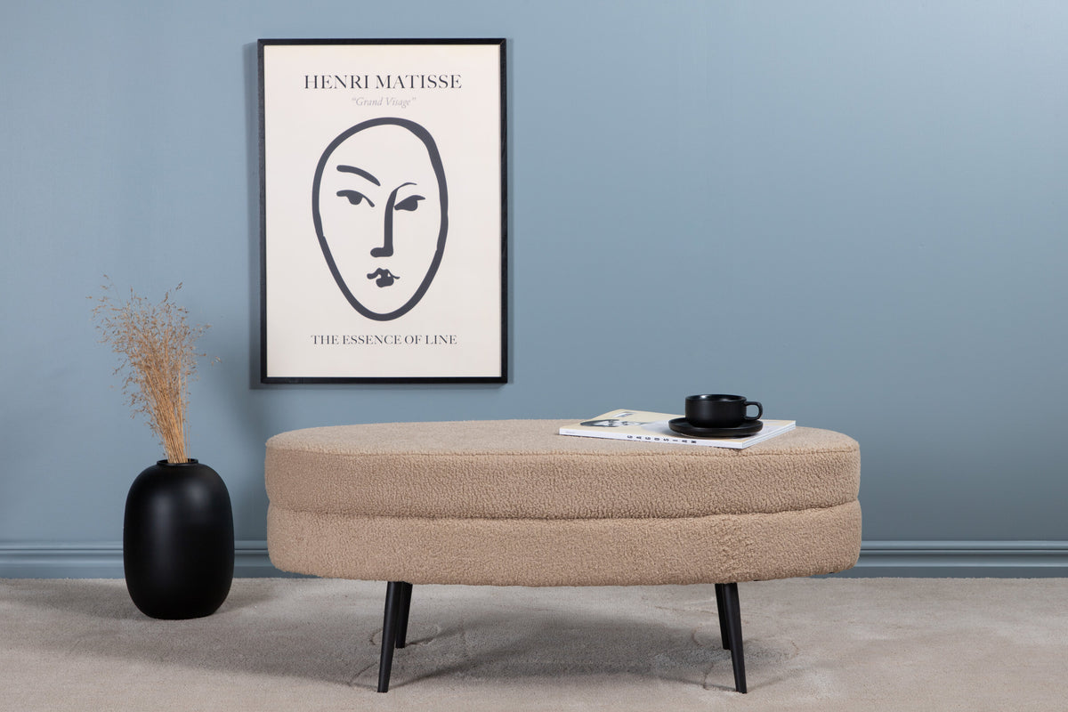 Hocker Otto - Beige-Poufs-Venture Home-le canapé