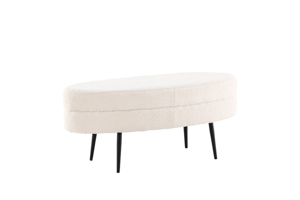 Hocker Otto - Weiß-Poufs-Venture Home-le canapé