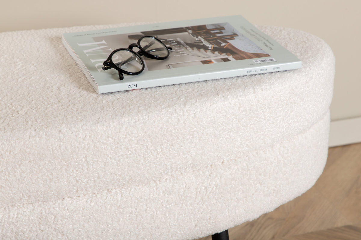 Hocker Otto - Weiß-Poufs-Venture Home-le canapé