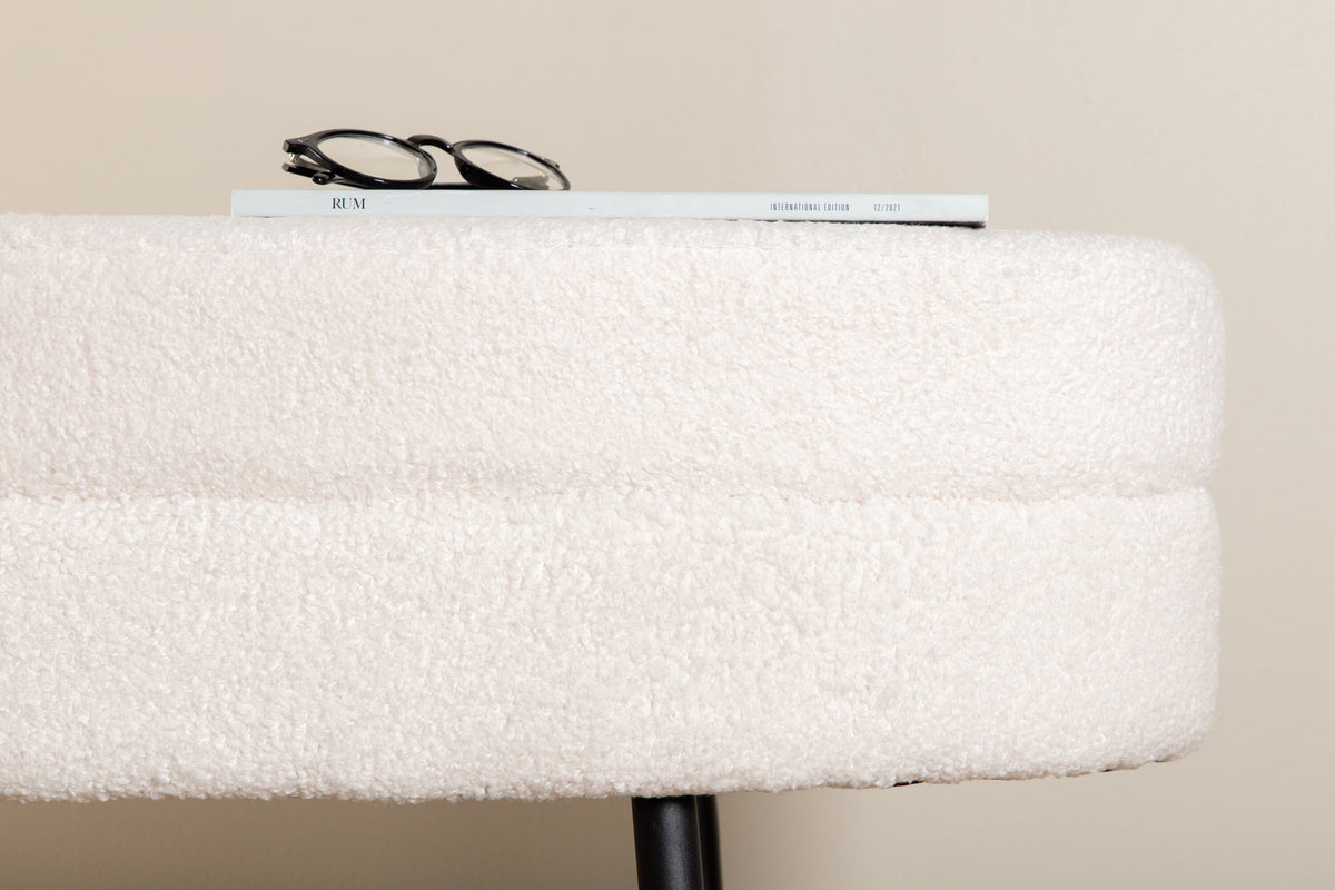 Hocker Otto - Weiß-Poufs-Venture Home-le canapé
