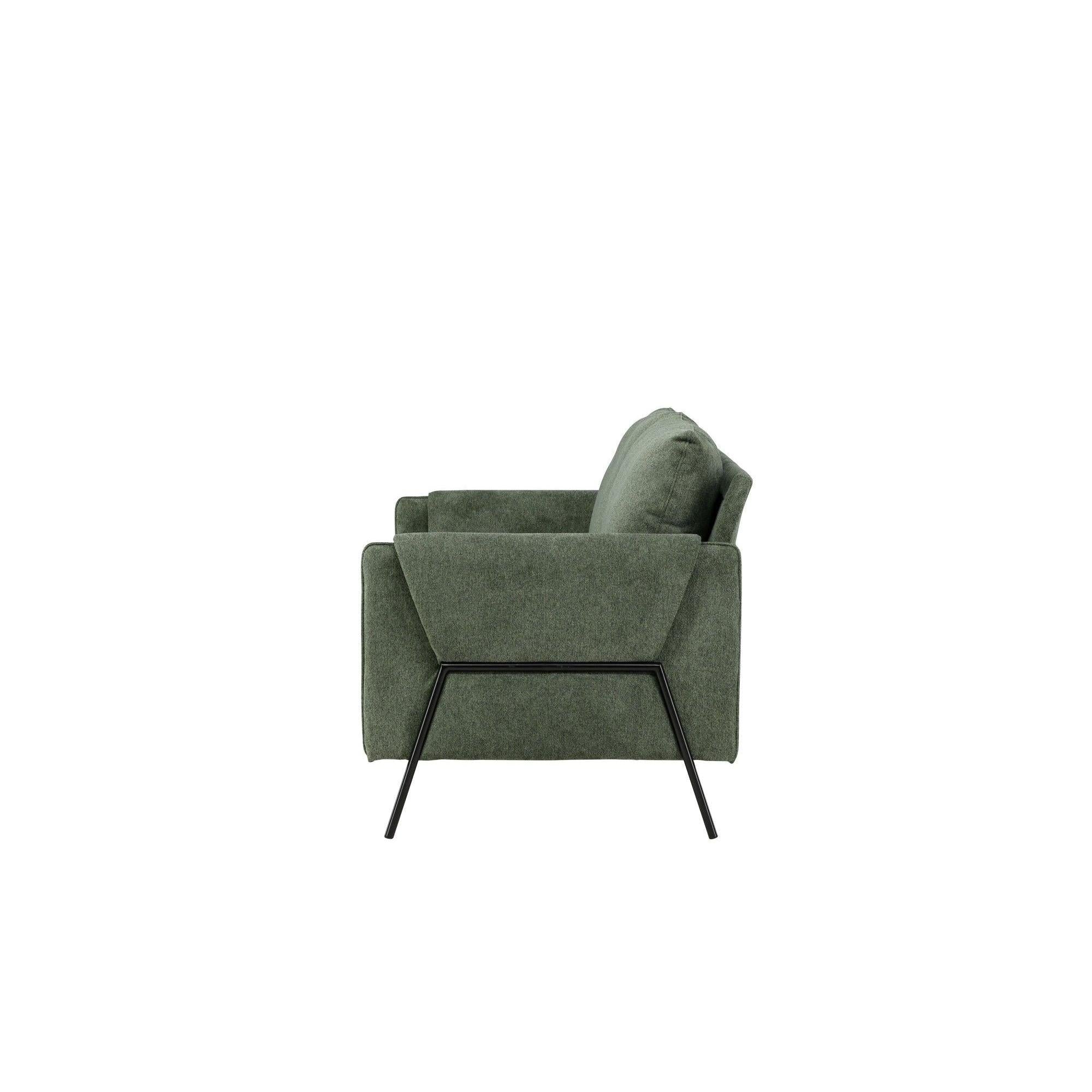 Indigo 2 - Sitzer Sofa - GrünEinzelsofas