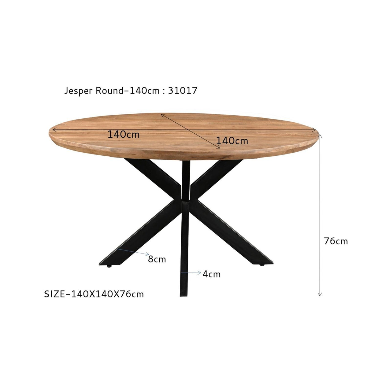 Jesper Rund 140 cm-Livingfurn-le canapé