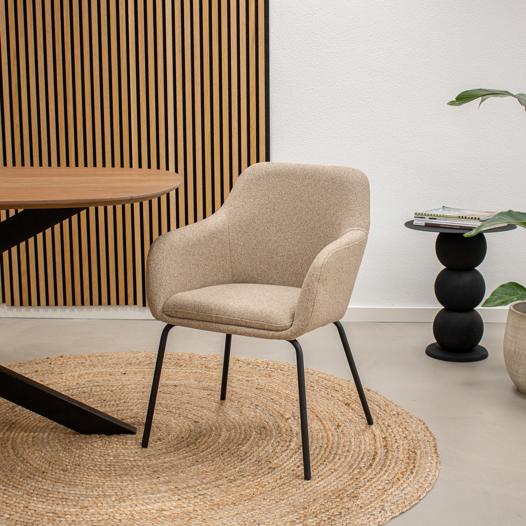 Esszimmerstuhl Daan - Beige-Esszimmerstuhl-le canapé