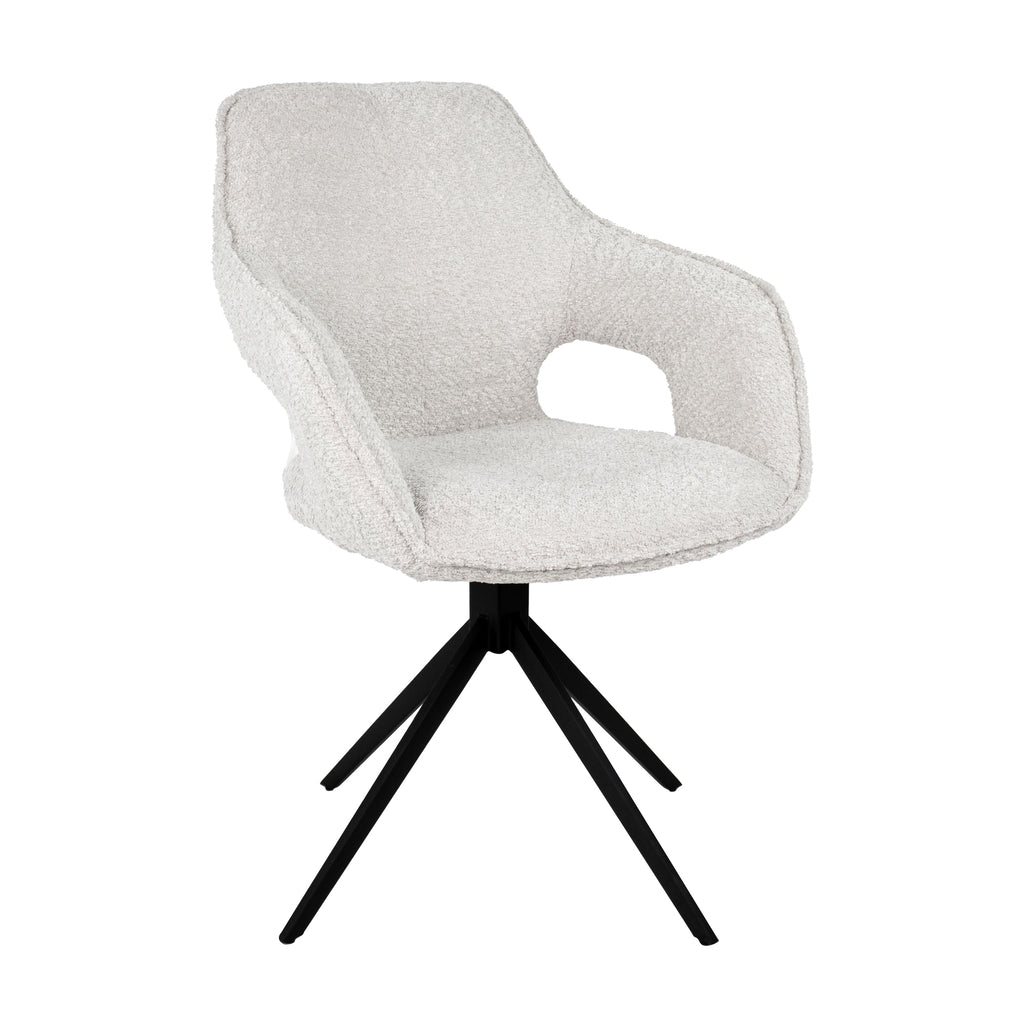Dreshtuhl Zara - Creme-Esszimmerstuhl-le canapé