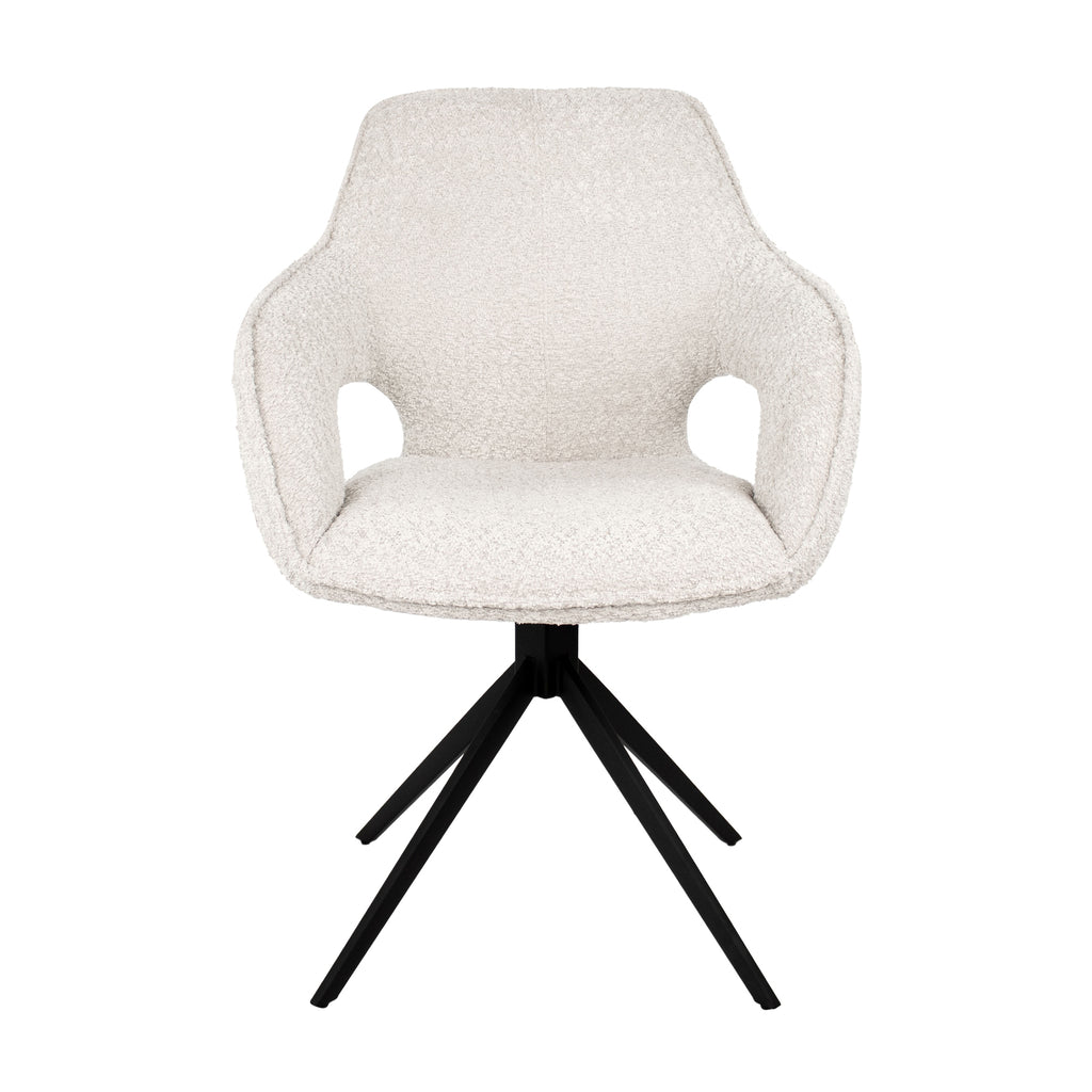 Dreshtuhl Zara - Creme-Esszimmerstuhl-le canapé