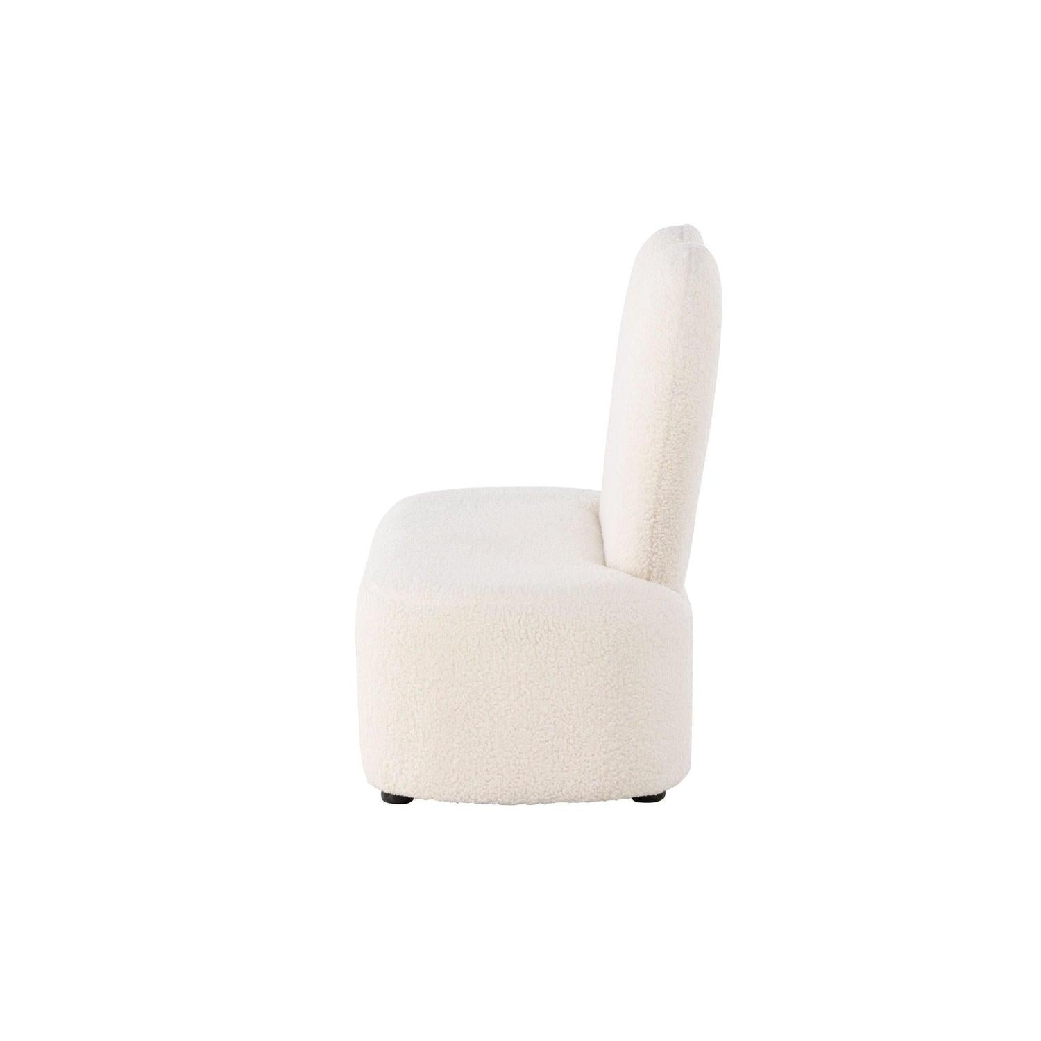 Kindersofa Flower aus Teddystoff (Bouclé) - Beige (FSC 100%)Kindersofa