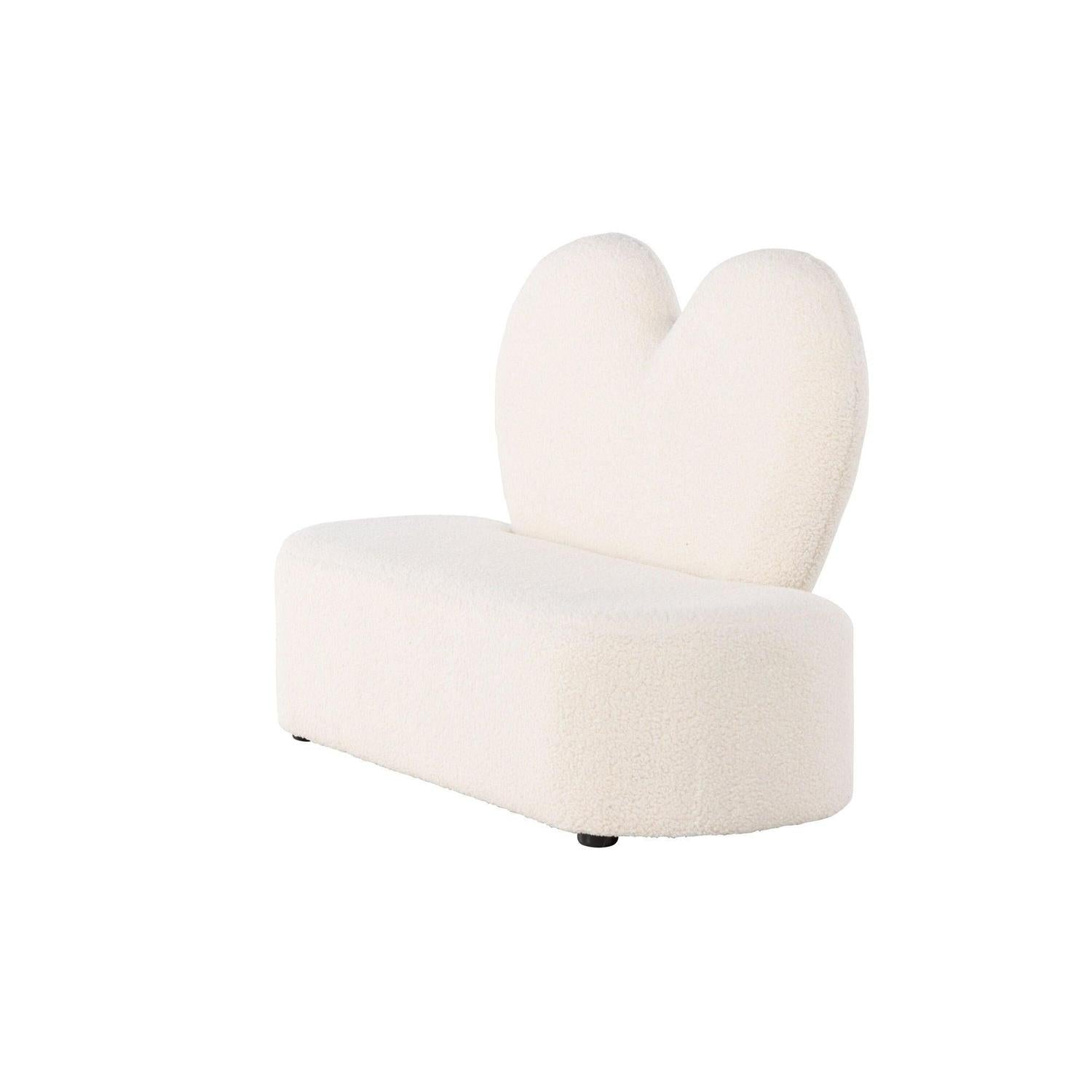 Kindersofa Flower aus Teddystoff (Bouclé) - Beige (FSC 100%)Kindersofa