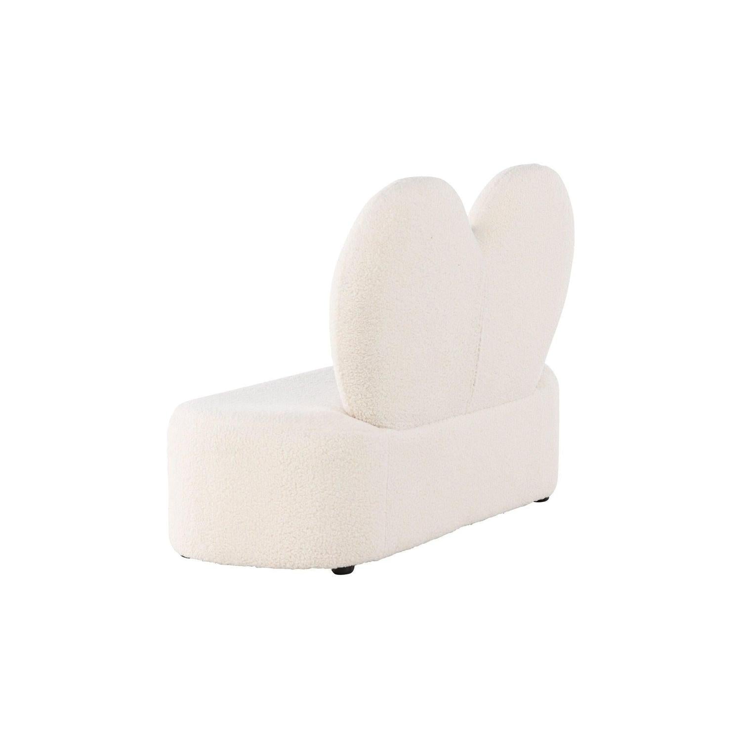 Kindersofa Flower aus Teddystoff (Bouclé) - Beige (FSC 100%)Kindersofa