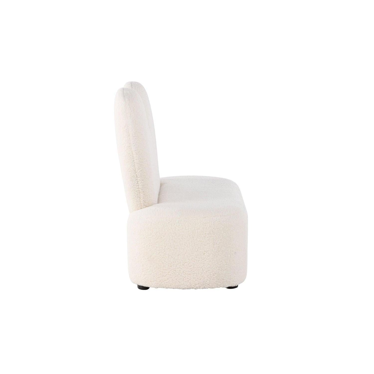 Kindersofa Flower aus Teddystoff (Bouclé) - Beige (FSC 100%)Kindersofa
