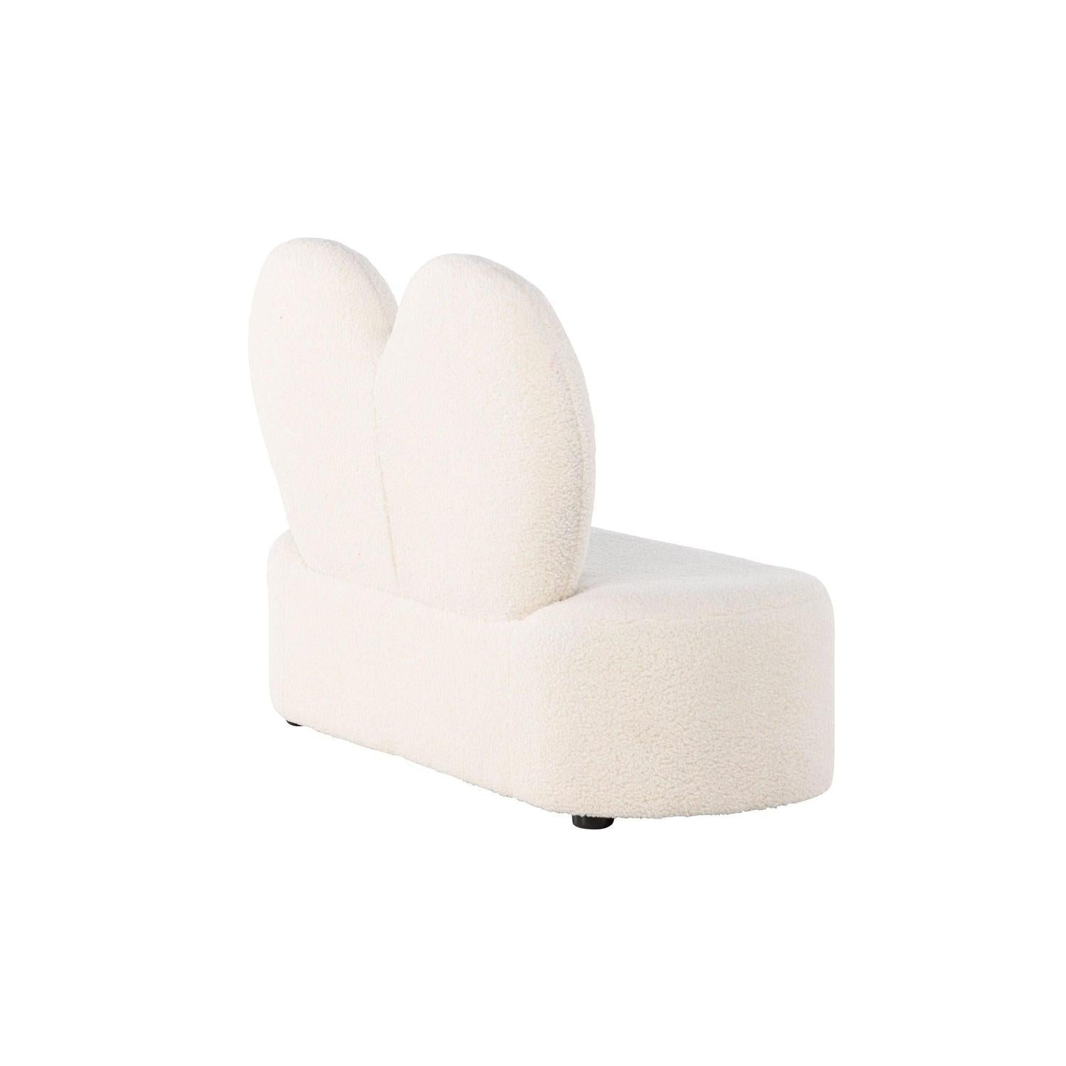 Kindersofa Flower aus Teddystoff (Bouclé) - Beige (FSC 100%)Kindersofa